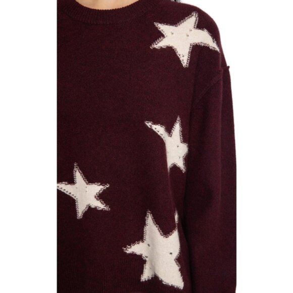 Zadig & Voltaire Markuz WS Stars Graphic Cashmere Sweater - Picture 6 of 7